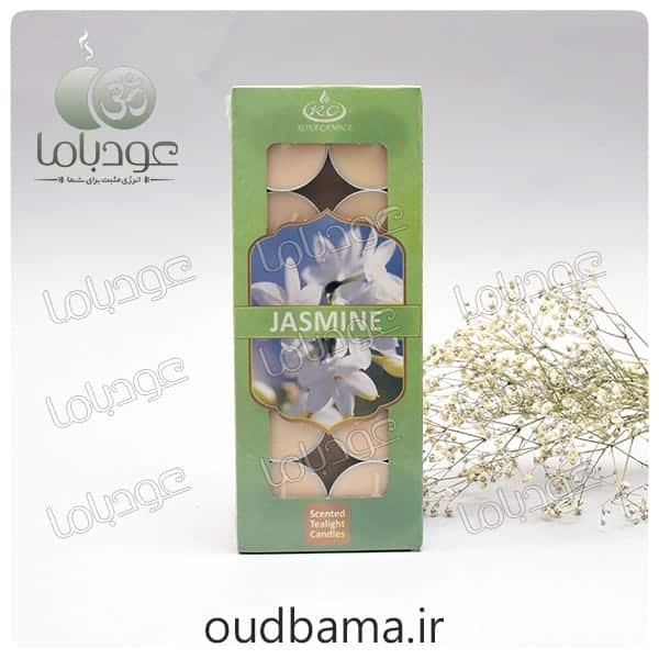 شمع وارمر معطر جاسمین گل یاس JASMINE سکه ای گرد (رویا ROYA CANDLE )