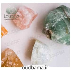 سنگ کلسیت زرد اصل تامبل تقویت انرژی و چاکرا درمانی عودباما