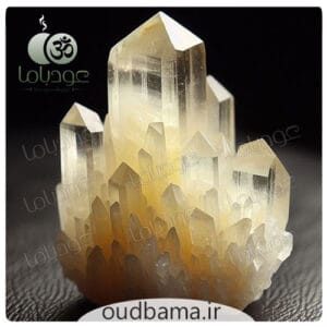 سنگ کلسیت زرد اصل تامبل تقویت انرژی و چاکرا درمانی عودباما