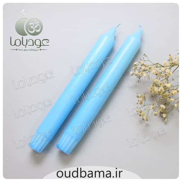 شمع کلیسایی آبی 20 سانتیمتر