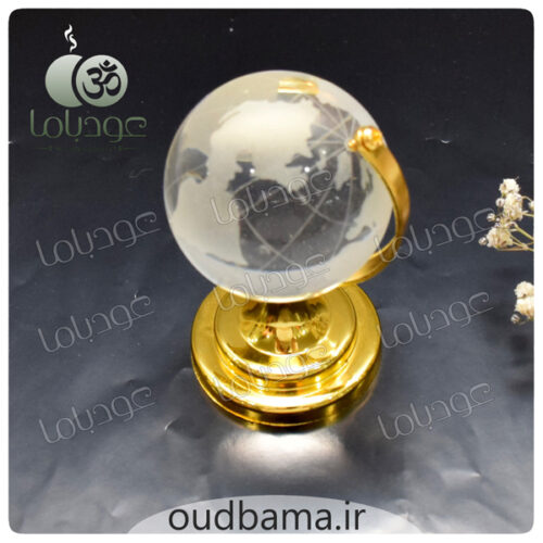 کره زمین کریستال نقشه سفید فنگشویی CRYSTAL GLOBE