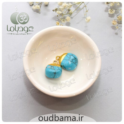 آویز سنگ فیروزه سنگ آرامش ، مهربانی و راهگشا