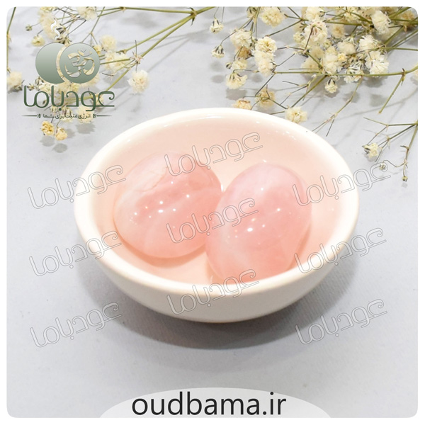 سنگ رز کوارتز اصل تامبل سنگ جذب عشق و محبت