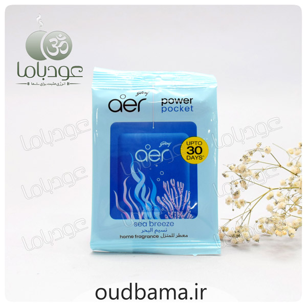 خوشبو کننده پاور پوکت ماشین و هوا رایحه سی بریز SEA BREEZE ( آ ای آر AER )