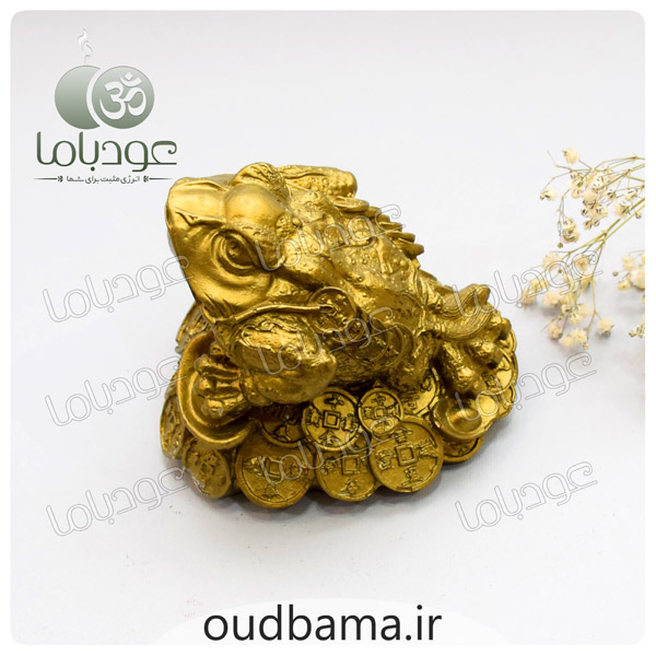 وزغ سه پا قورباغه 3 پا فنگشویی نماد ثروت ، فراوانی و خوشبختی