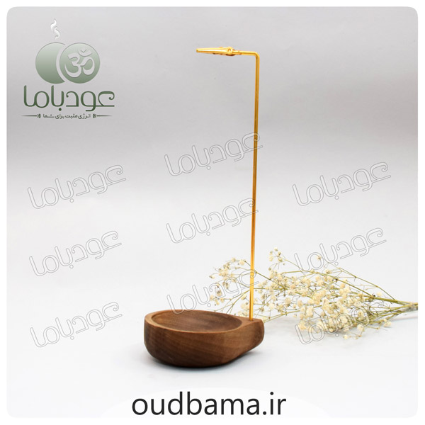 جا عود شاخه ای چوبی وارونه گیره دار